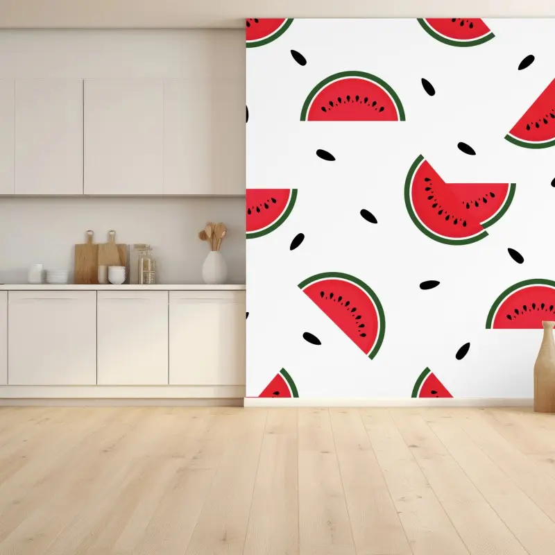 Fototapete verspieltes wassermelonenmuster