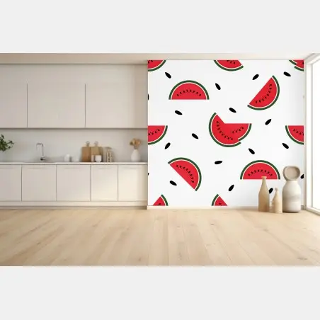 Fototapete verspieltes wassermelonenmuster – Pixers®