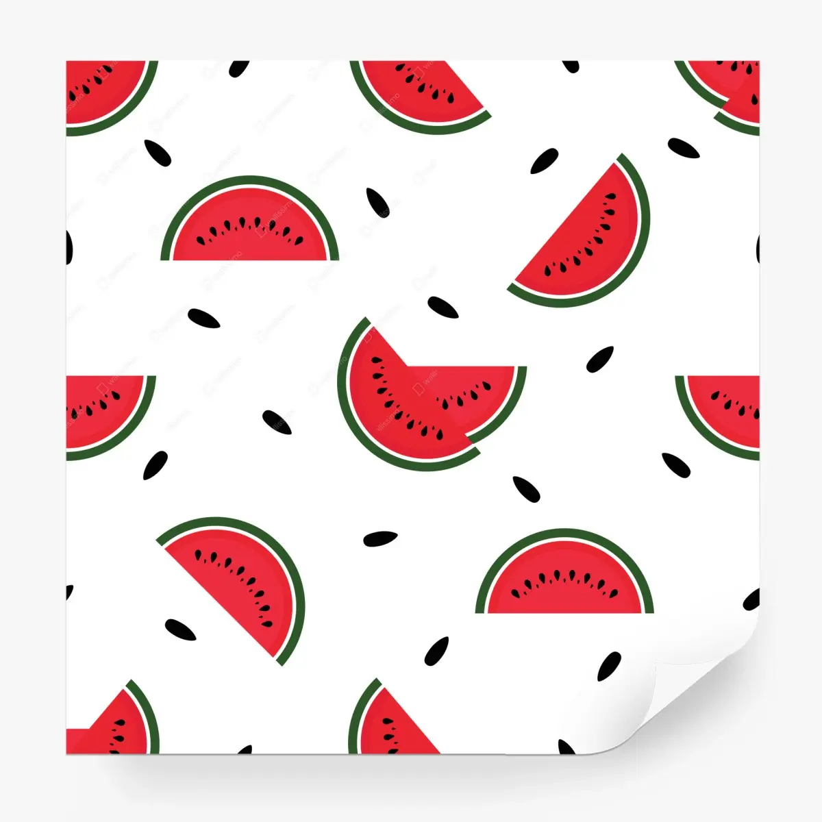 Fototapete verspieltes wassermelonenmuster – Pixers®