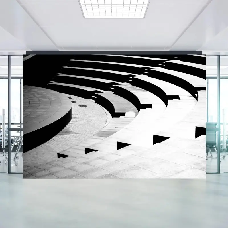 Fototapete minimalistische amphitheater-geometrie