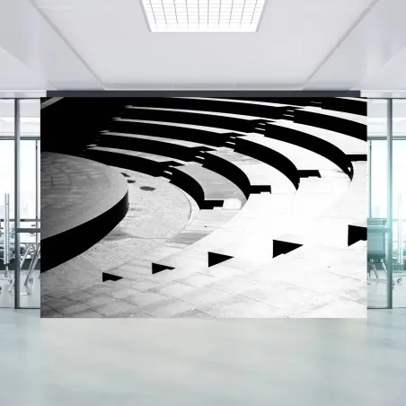 Fototapete minimalistische amphitheater-geometrie