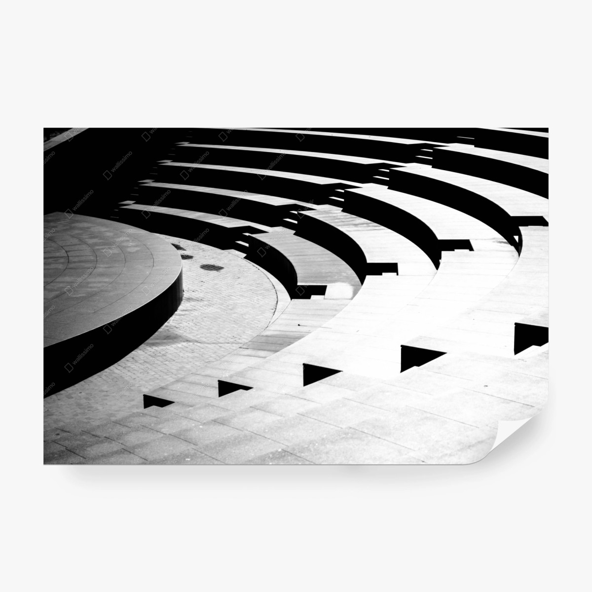 Fototapete minimalistische amphitheater-geometrie – Pixers®