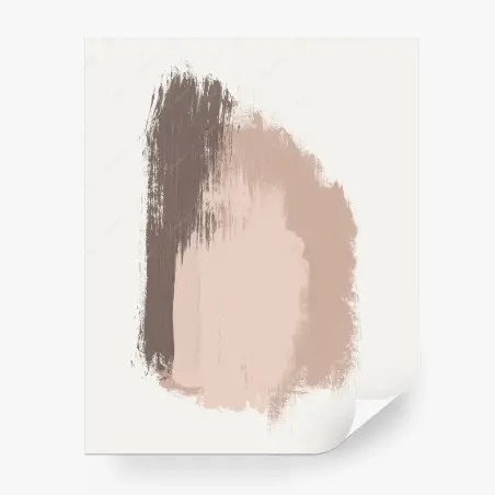 Fototapete zarte beige pinselstriche – Pixers®