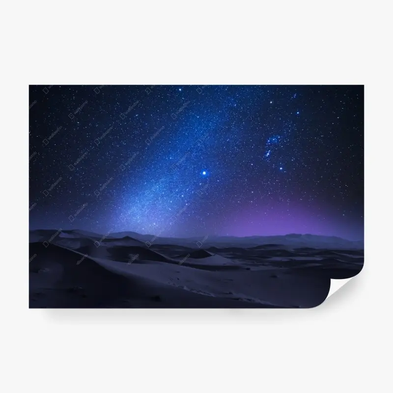 Fototapete sternenklarer wüstenhimmel