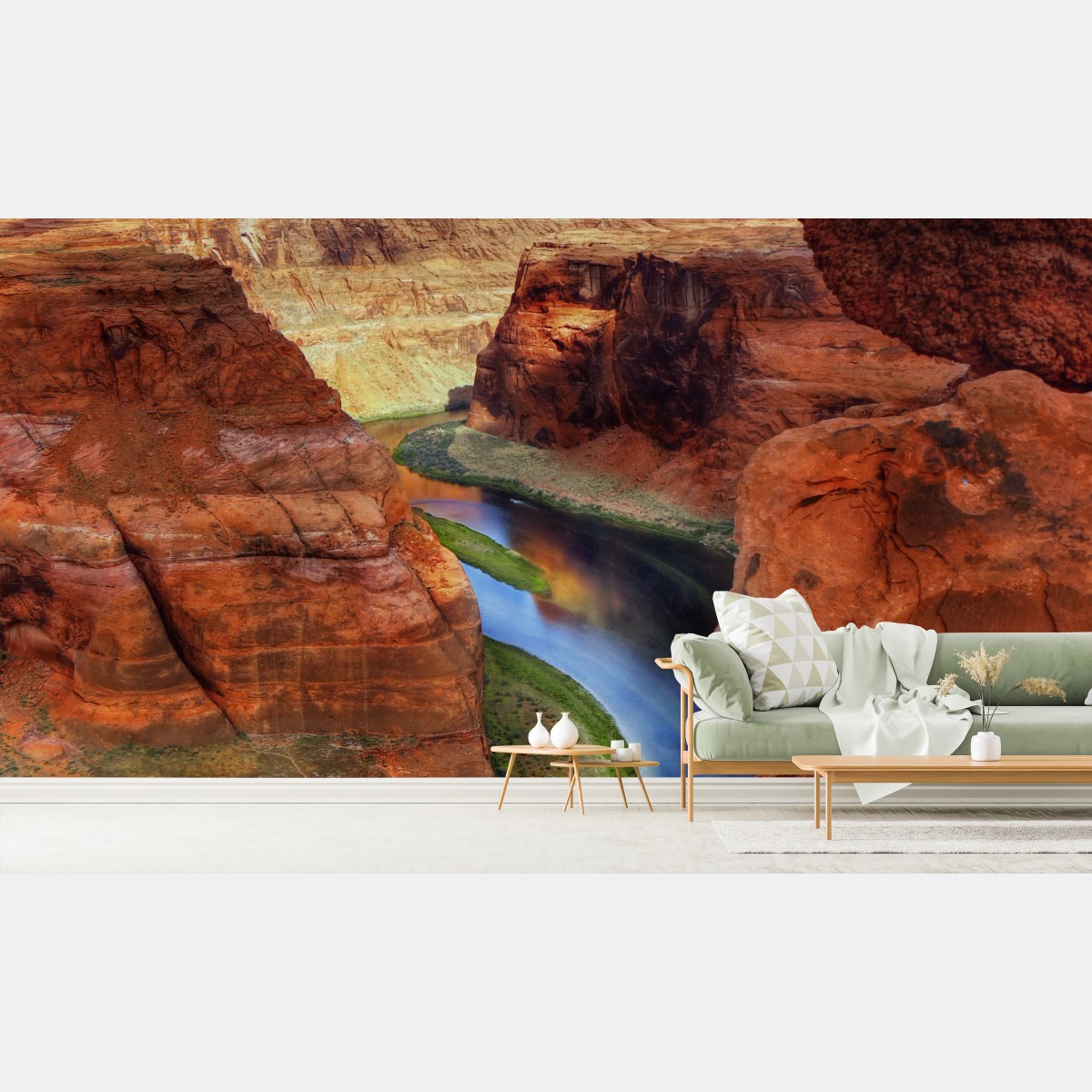 Fototapete Horseshoe Bend schlucht panorama – Pixers®