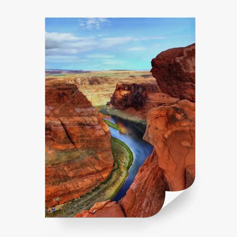 Fototapete Horseshoe Bend schlucht panorama