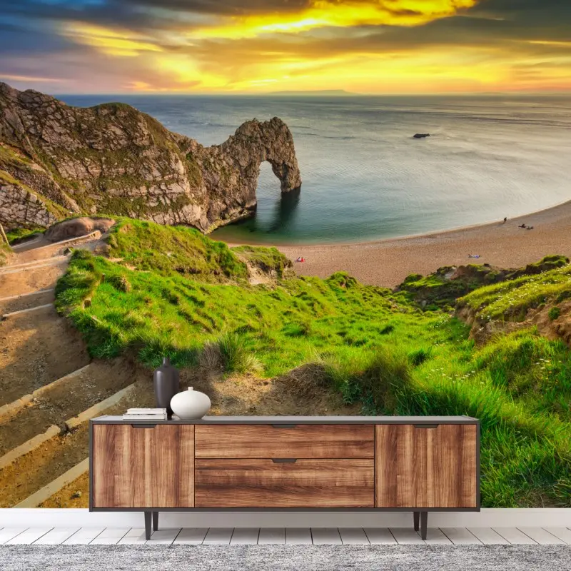Fototapete Durdle Door sonnenuntergang an der Jurassische Küste