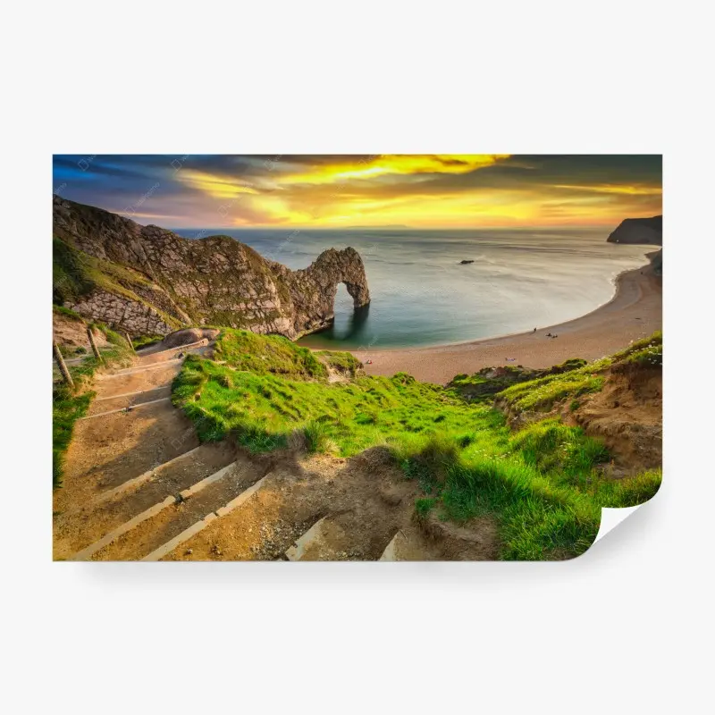 Fototapete Durdle Door sonnenuntergang an der Jurassische Küste