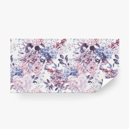 Fototapete pastell aquarell blumenmuster – Pixers®
