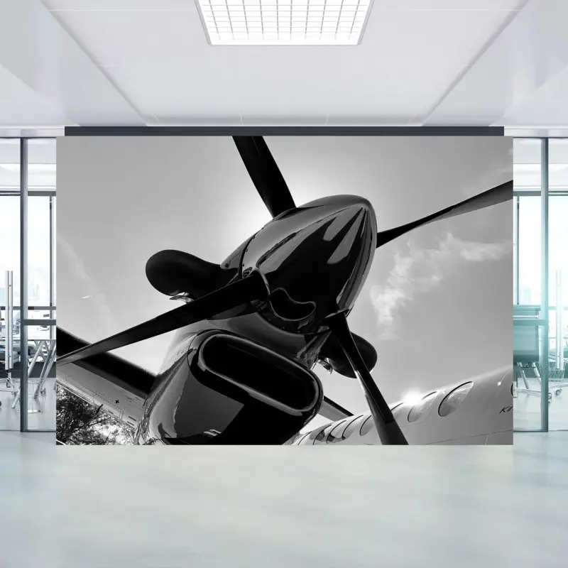 Fototapete dramatische propeller-perspektive