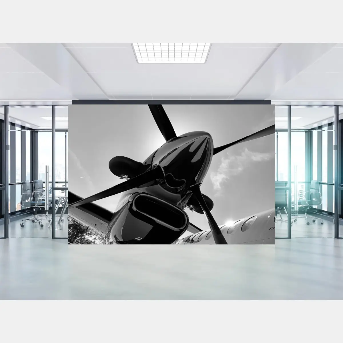 Fototapete dramatische propeller-perspektive – Pixers®