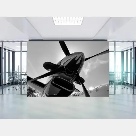 Fototapete dramatische propeller-perspektive – Pixers®