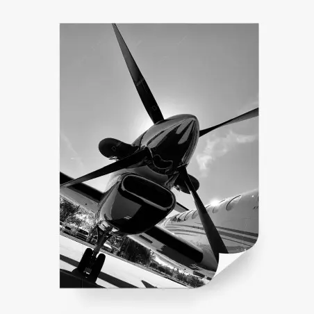 Fototapete dramatische propeller-perspektive – Pixers®