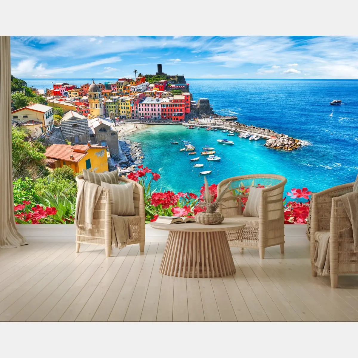 Fototapete Vernazza buntes küstenpanorama – Pixers®