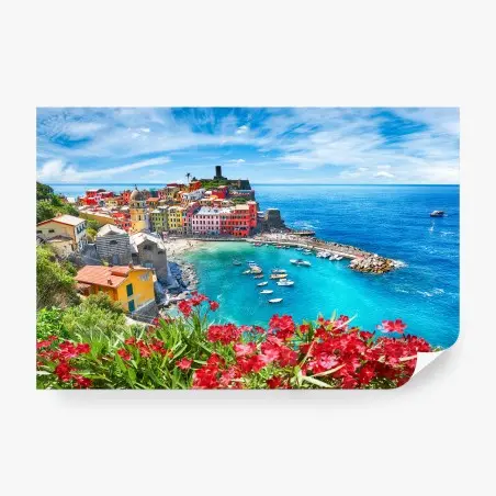 Fototapete Vernazza buntes küstenpanorama – Pixers®