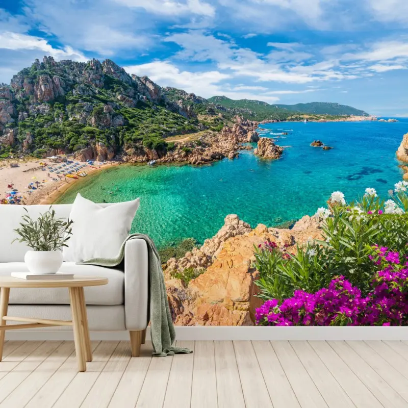 Fototapete türkisbucht bei Costa Paradiso