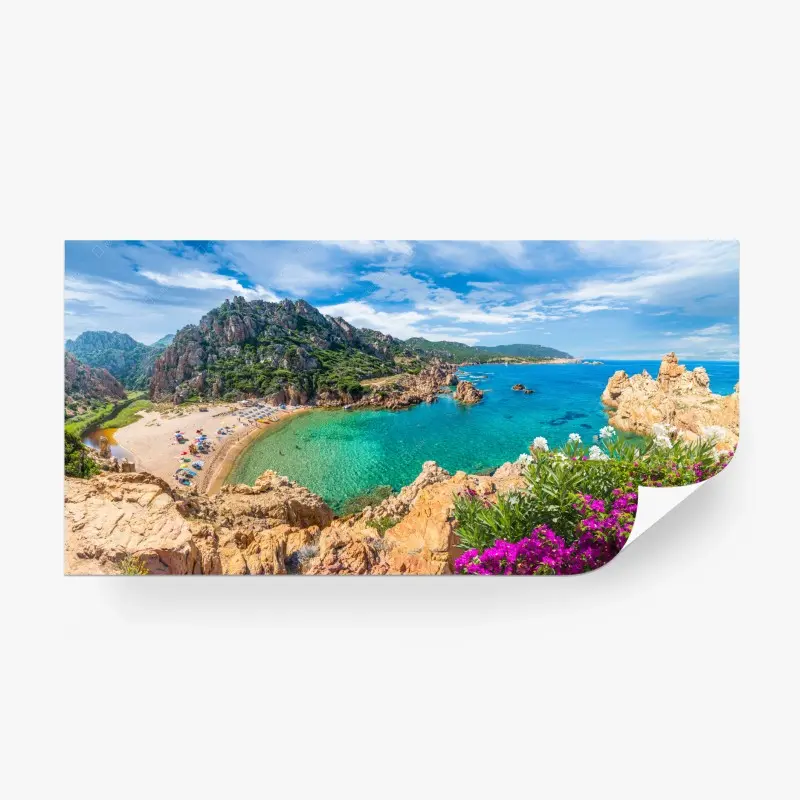 Fototapete türkisbucht bei Costa Paradiso