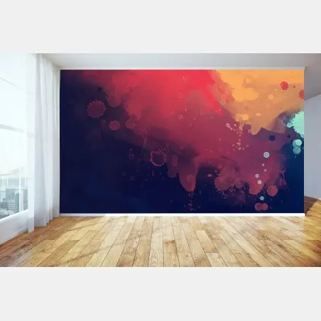 Fototapete lebendige aquarell-abstraktion – Pixers®