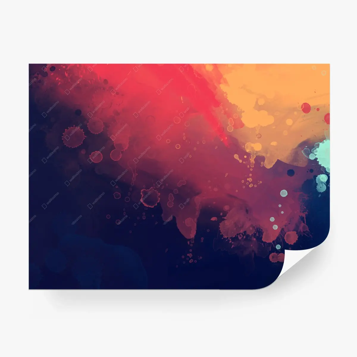 Fototapete lebendige aquarell-abstraktion – Pixers®