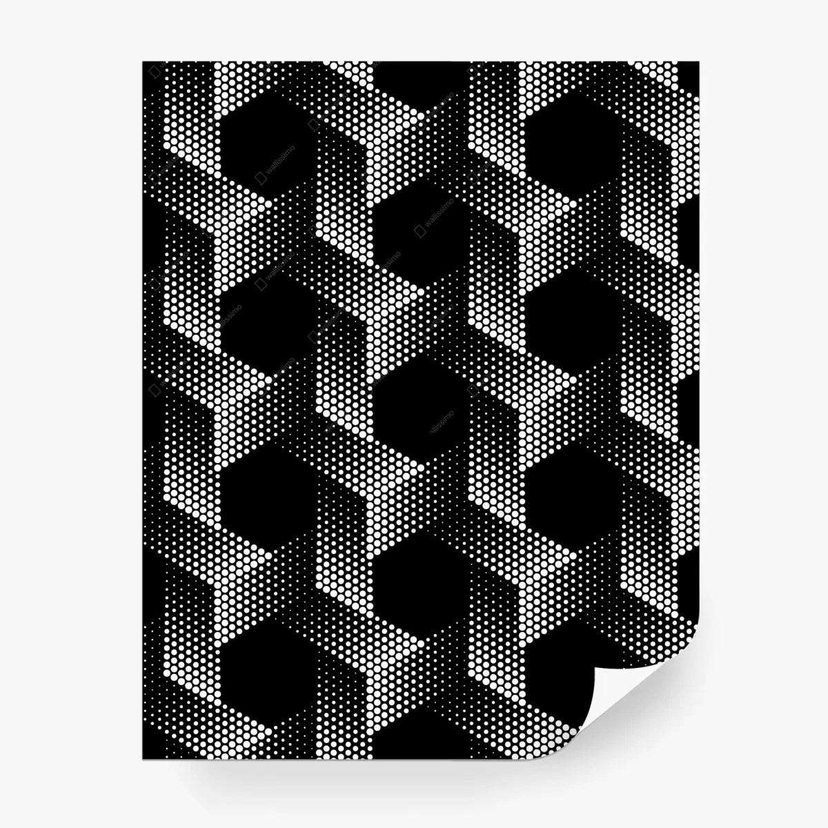 Fototapete geometrisches rastermuster mit sechsecken – Pixers®