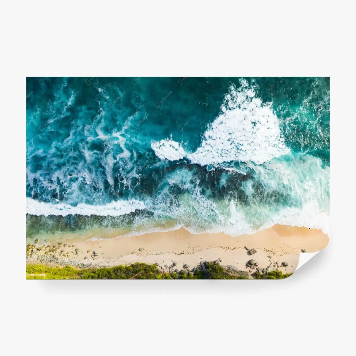 Fototapete luftaufnahme von Nyang Nyang Beach – Pixers®