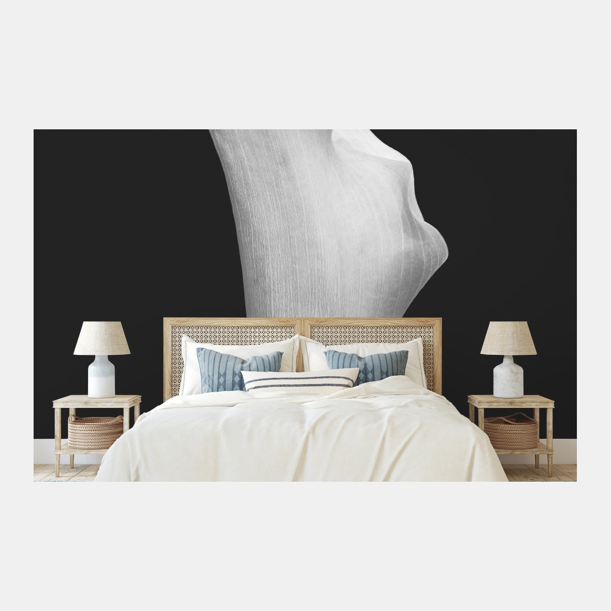 Fototapete anmutige calla in graustufen – Pixers®