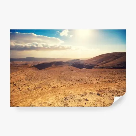 Fototapete sonnenverwöhnte wüstenlandschaft in Israel – Pixers®