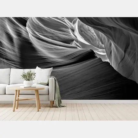 Fototapete monochrome schluchtenformen – Pixers®