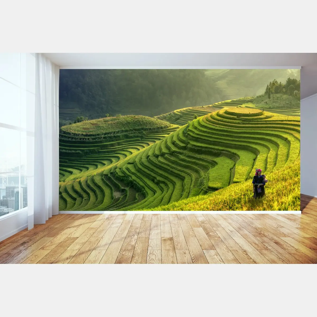Fototapete Mu Cang Chai reisterrassen – Pixers®