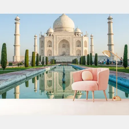 Fototapete Taj Mahal spiegelung im morgendlichen licht – Pixers®