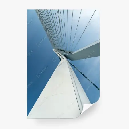 Fototapete aufsteigende linien: moderner brückenpylon – Pixers®