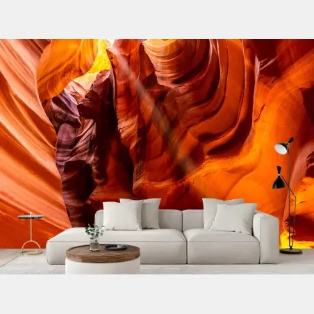 Fototapete Antelope Canyon licht und geschwungene sandsteinformen – Pixers®