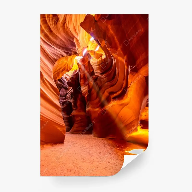Fototapete Antelope Canyon licht und geschwungene sandsteinformen