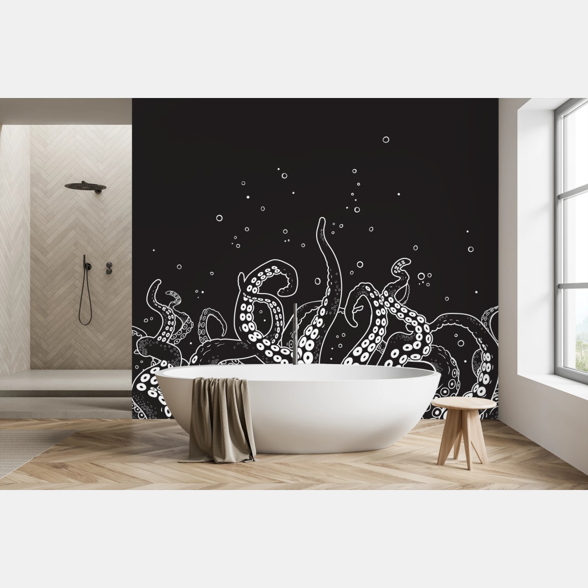 Fototapete oktopus tentakel muster – Pixers®