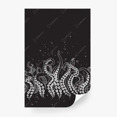 Fototapete oktopus tentakel muster – Pixers®