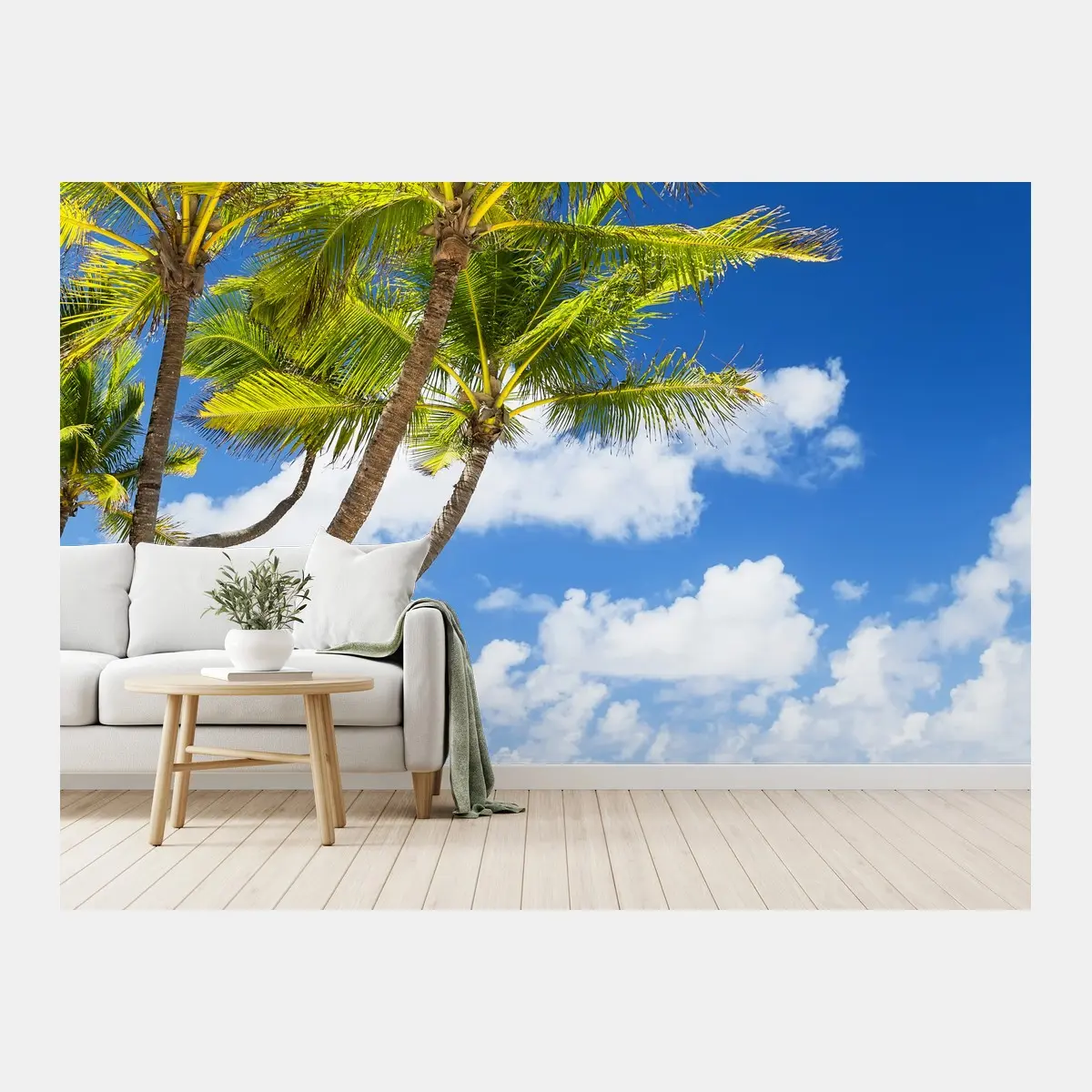 Fototapete tropischer palmstrand in Punta Cana – Pixers®