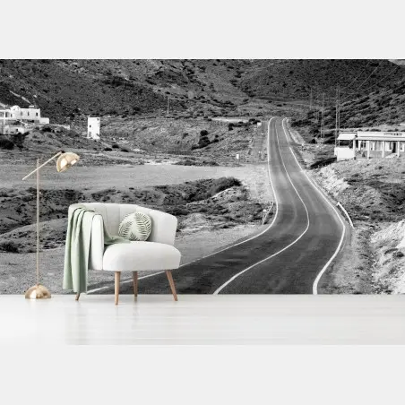 Fototapete gewundene straße durch die berge – Pixers®