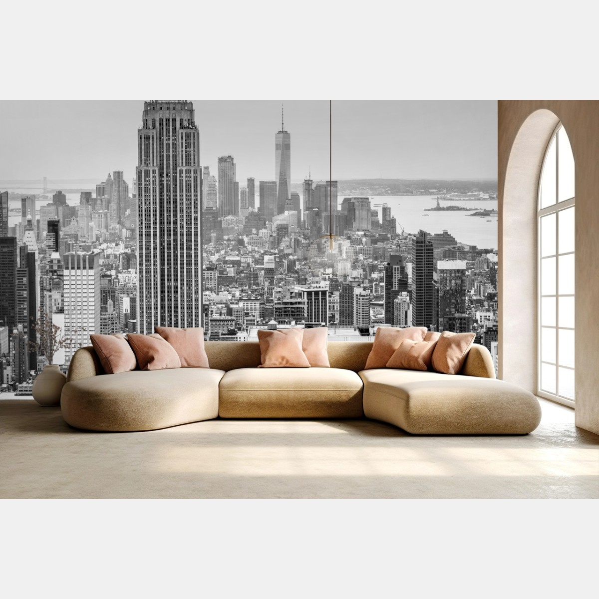 Fototapete zeitlose New York skyline mit Empire State Building – Pixers®