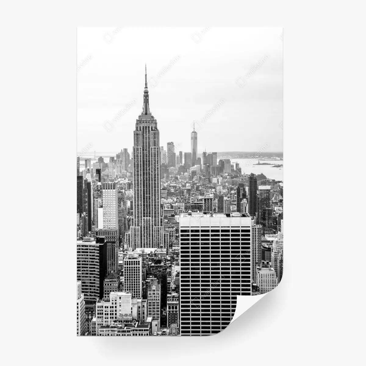 Fototapete zeitlose New York skyline mit Empire State Building – Pixers®