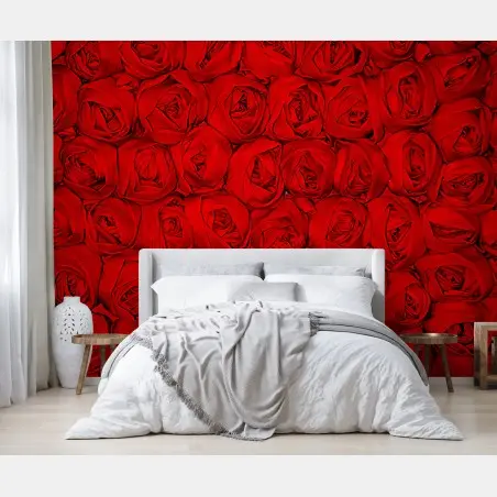 Fototapete endlose rote rosen – Pixers®