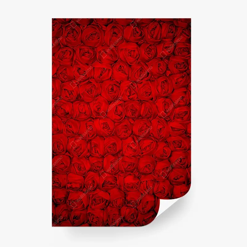 Fototapete endlose rote rosen