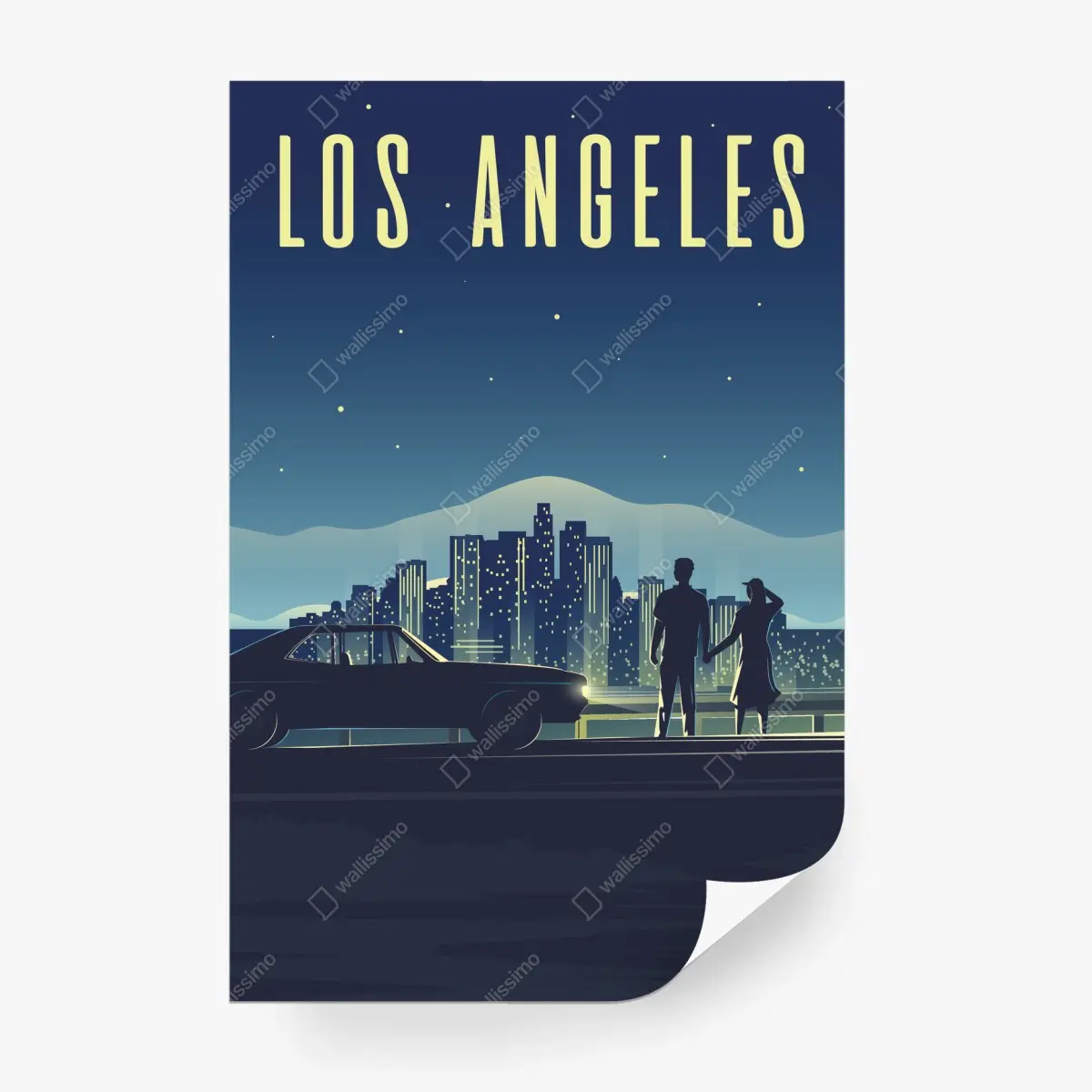 Fototapete Los Angeles nächtliche skyline – Pixers®