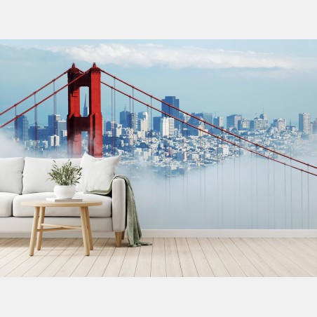 Fototapete Golden Gate im nebel über San Francisco – Pixers®
