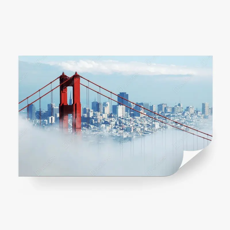 Fototapete Golden Gate im nebel über San Francisco
