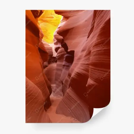 Fototapete sonnenbeleuchtete sandsteinschlucht – Pixers®