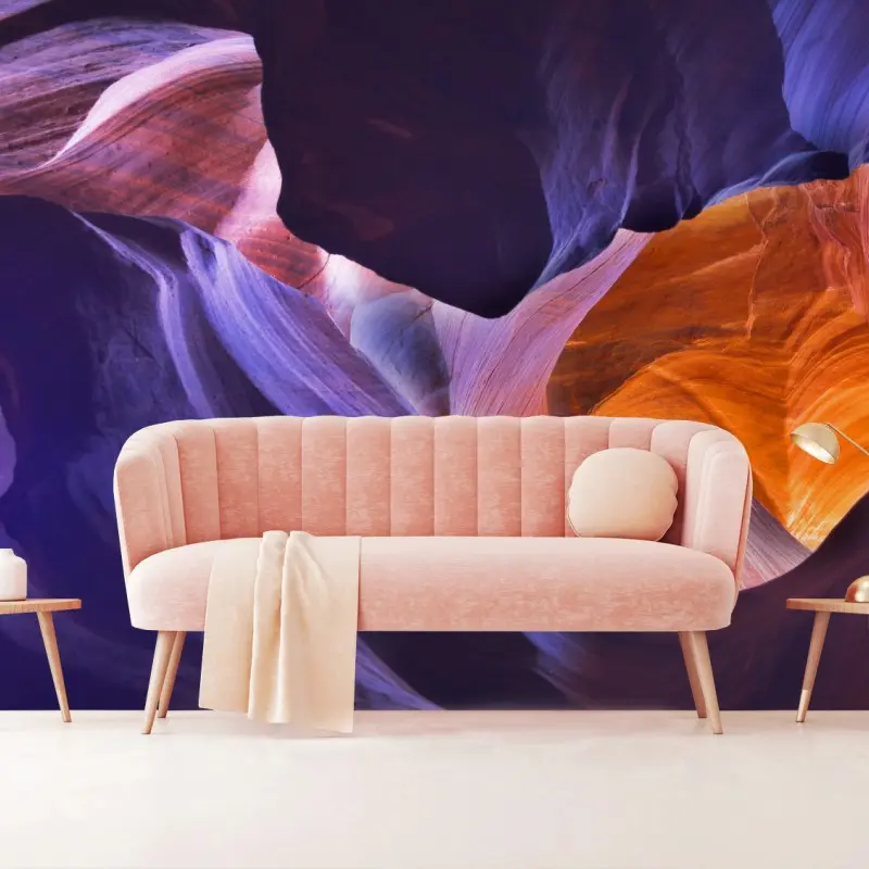 Fototapete Antelope Canyon in orange und violett