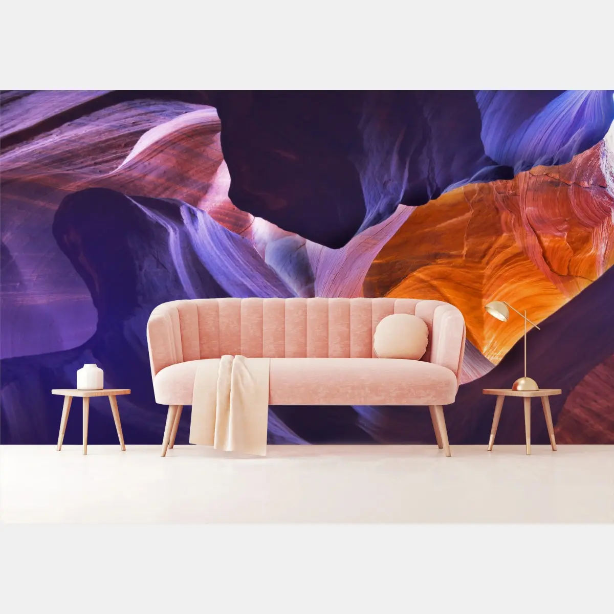 Fototapete Antelope Canyon in orange und violett – Pixers®