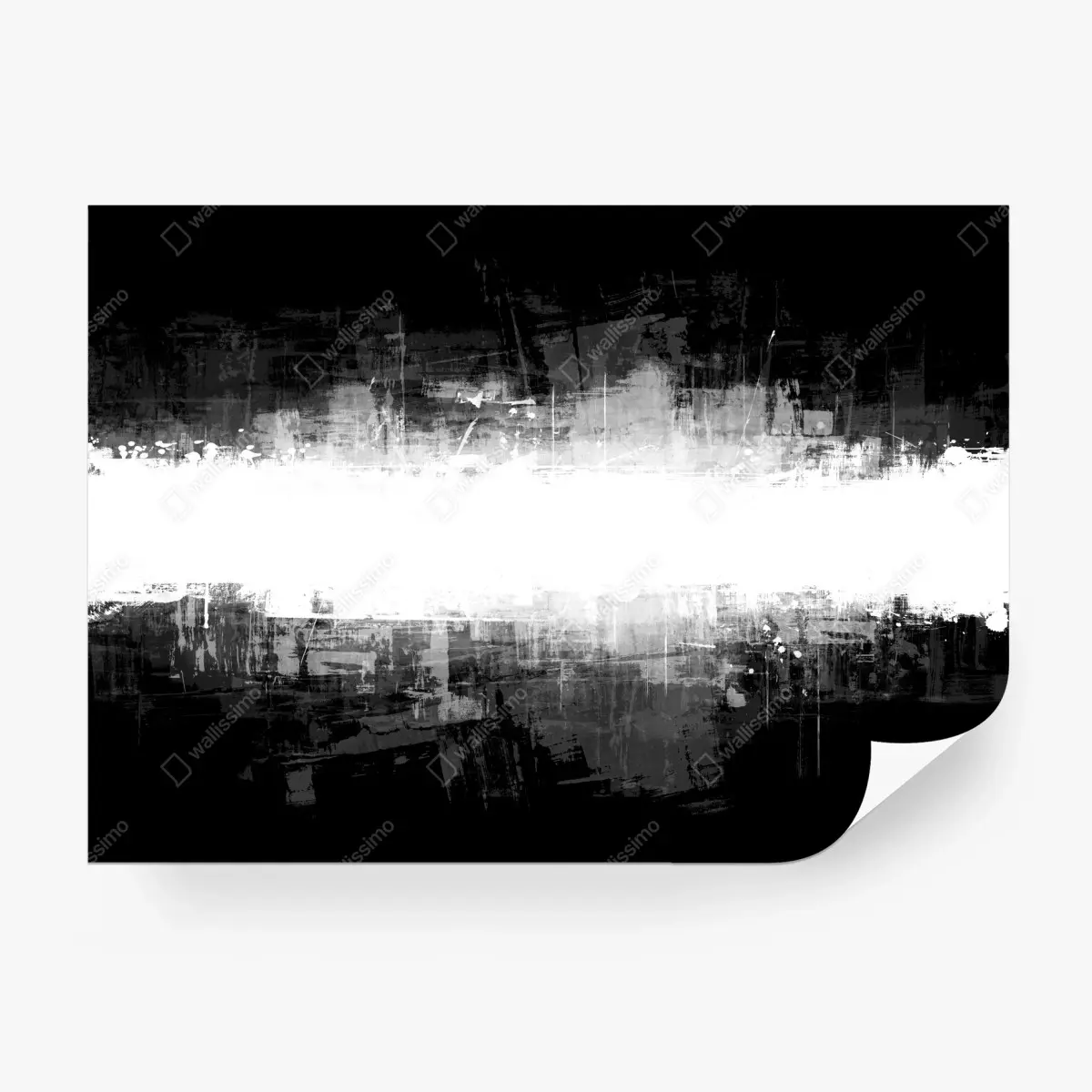 Fototapete monochrome horizontale abstraktion – Pixers®