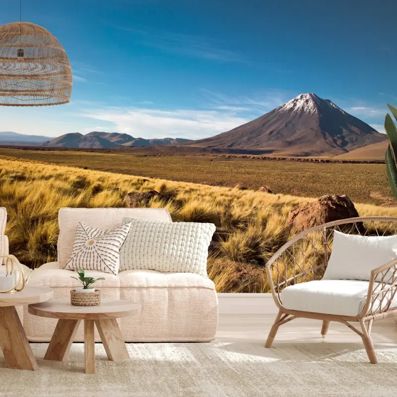 Fototapete Licancabur in der Atacama, Chile