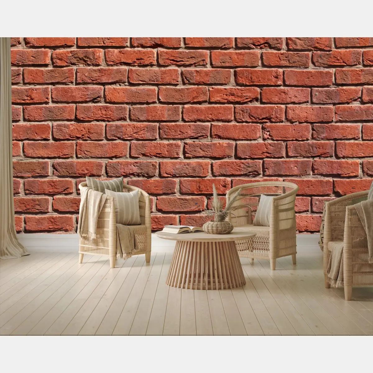 Fototapete nahtlose rote ziegelwand – Pixers®